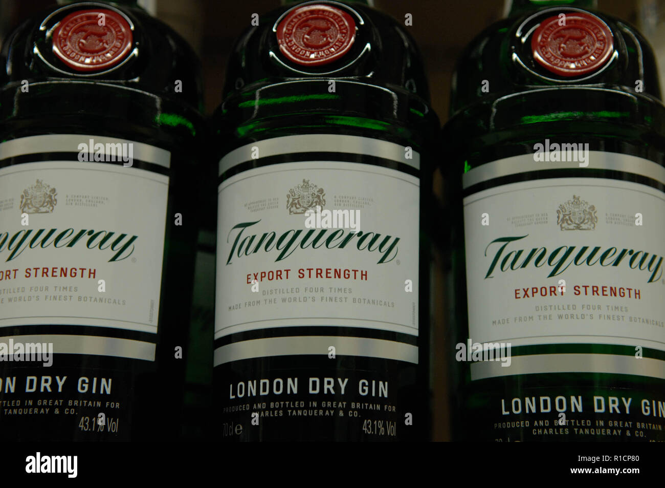 Tanqueray,London Dry Gin Banque D'Images