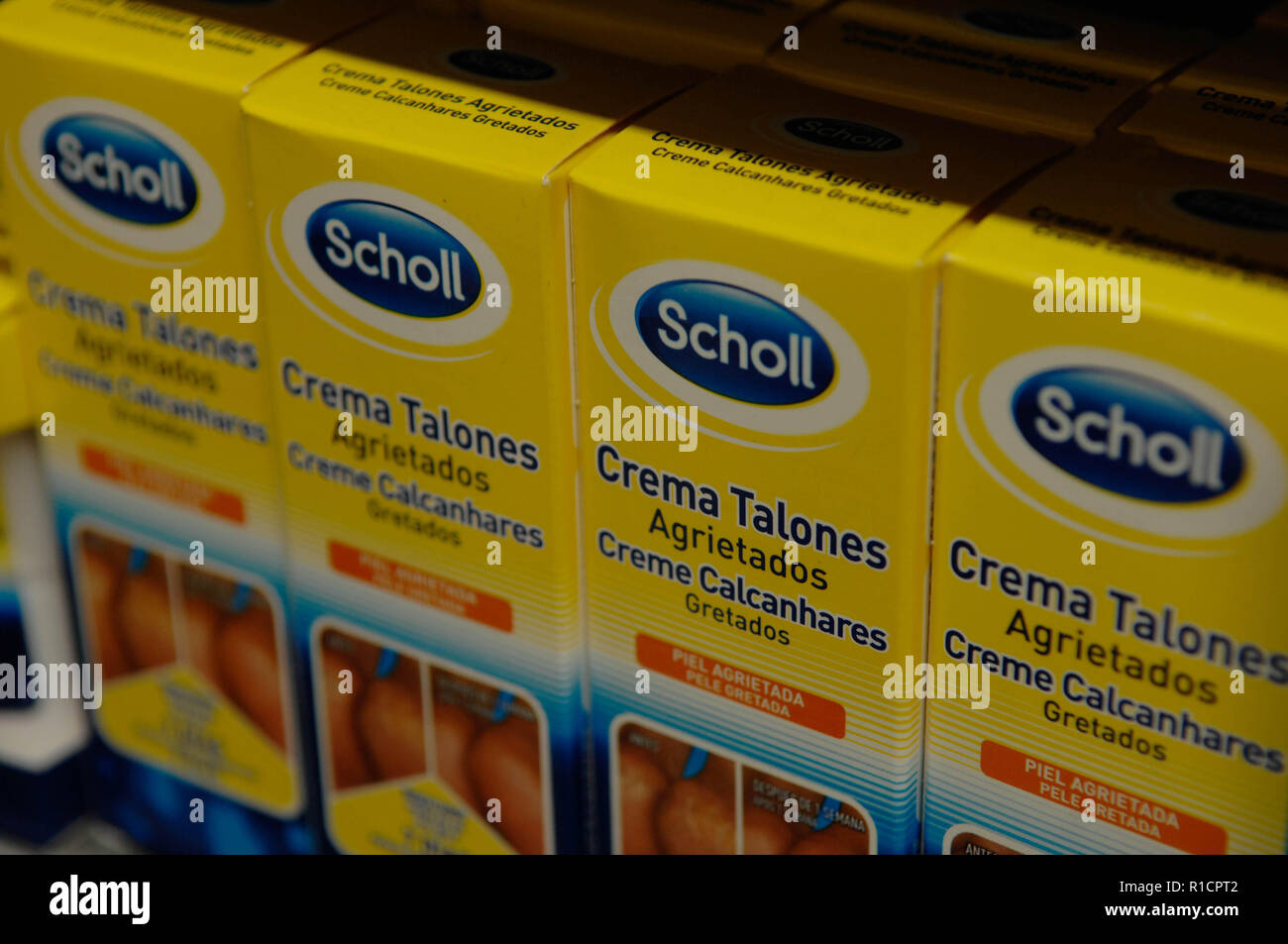 Soins des pieds Scholl, Banque D'Images