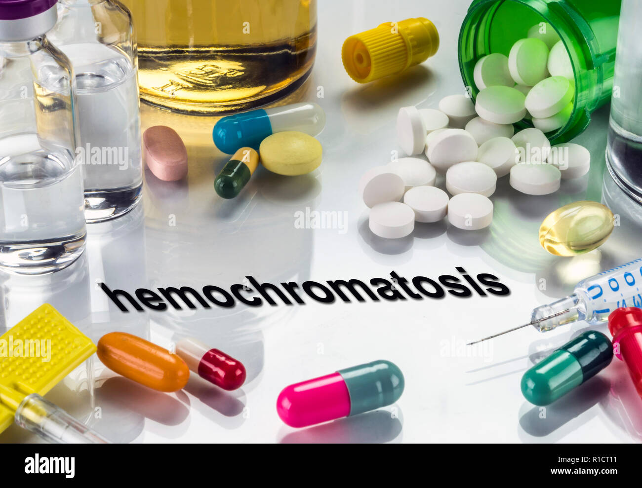 Diagnostic médical hémochromatose, conceptual image Banque D'Images