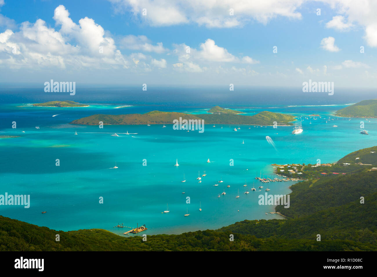 Virgin Gorda dans les îles Vierges britanniques des Caraïbes. Banque D'Images