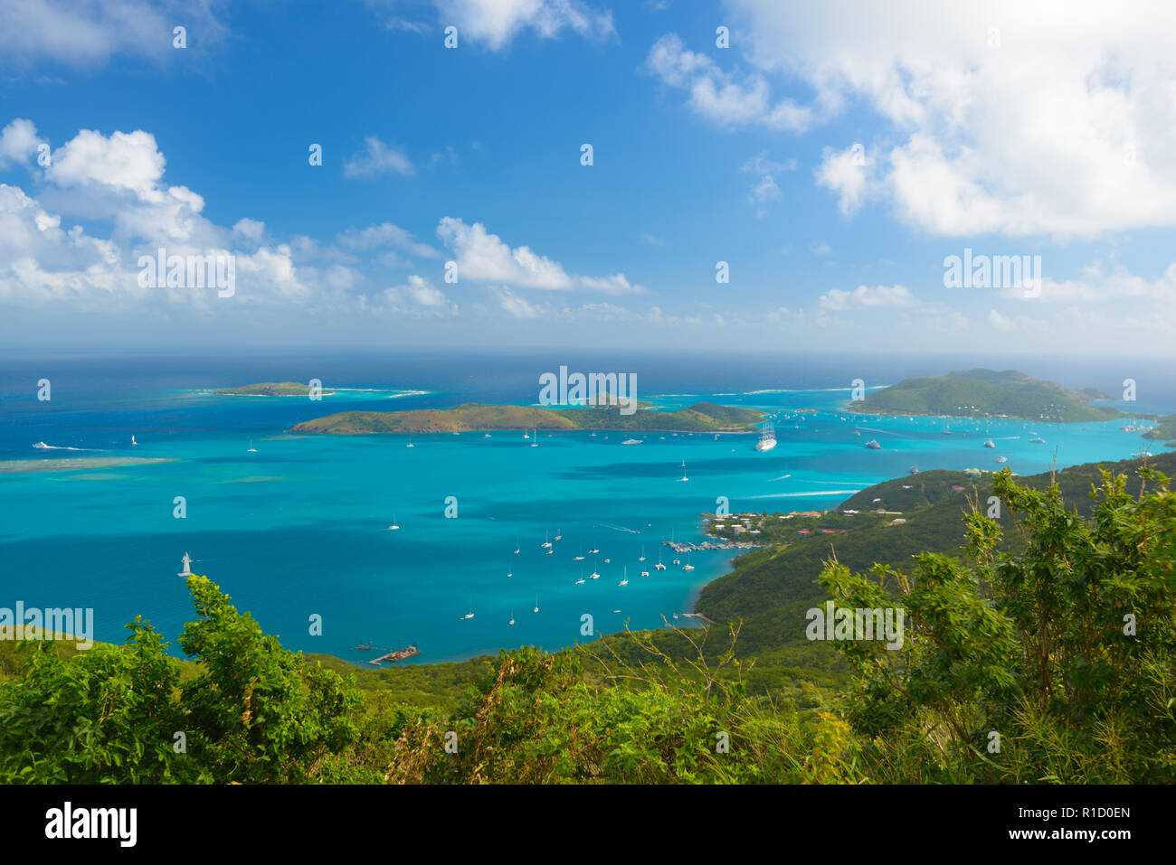 Virgin Gorda dans les îles Vierges britanniques des Caraïbes. Banque D'Images