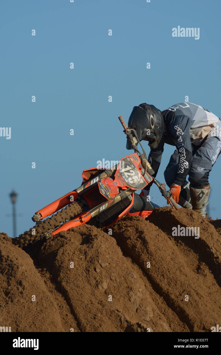 Plage de Skegness race Les 10 et 11 novembre 2018. Enduro, Motocross, side-car et quad racing sur le sable Banque D'Images Plage de Skegness race Les 10 et 11 novembre 2018. Enduro, Motocross, side-car et quad racing sur le sable Banque D'Images