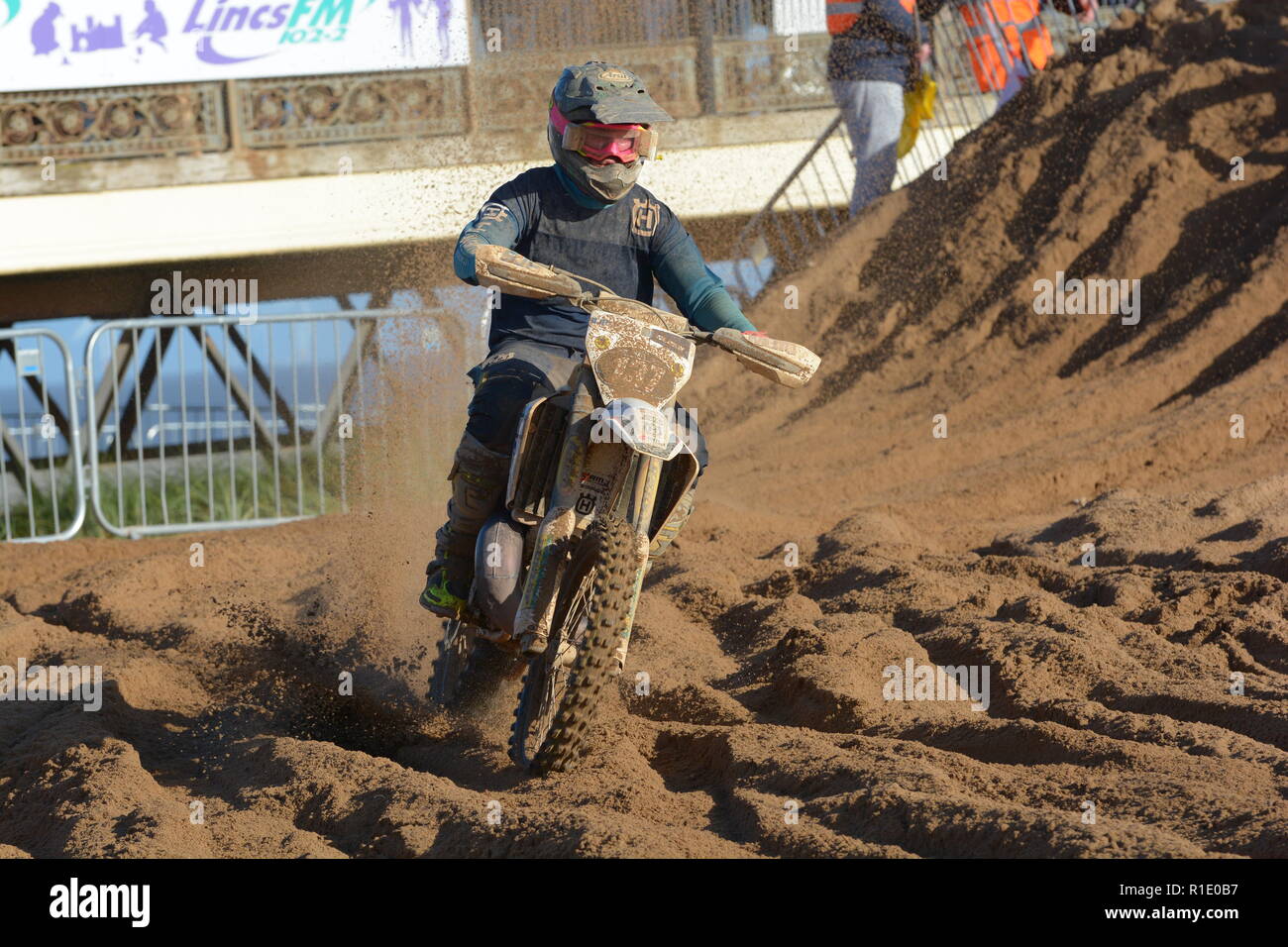 Plage de Skegness race Les 10 et 11 novembre 2018. Enduro, Motocross, side-car et quad racing sur le sable Banque D'Images Plage de Skegness race Les 10 et 11 novembre 2018. Enduro, Motocross, side-car et quad racing sur le sable Banque D'Images