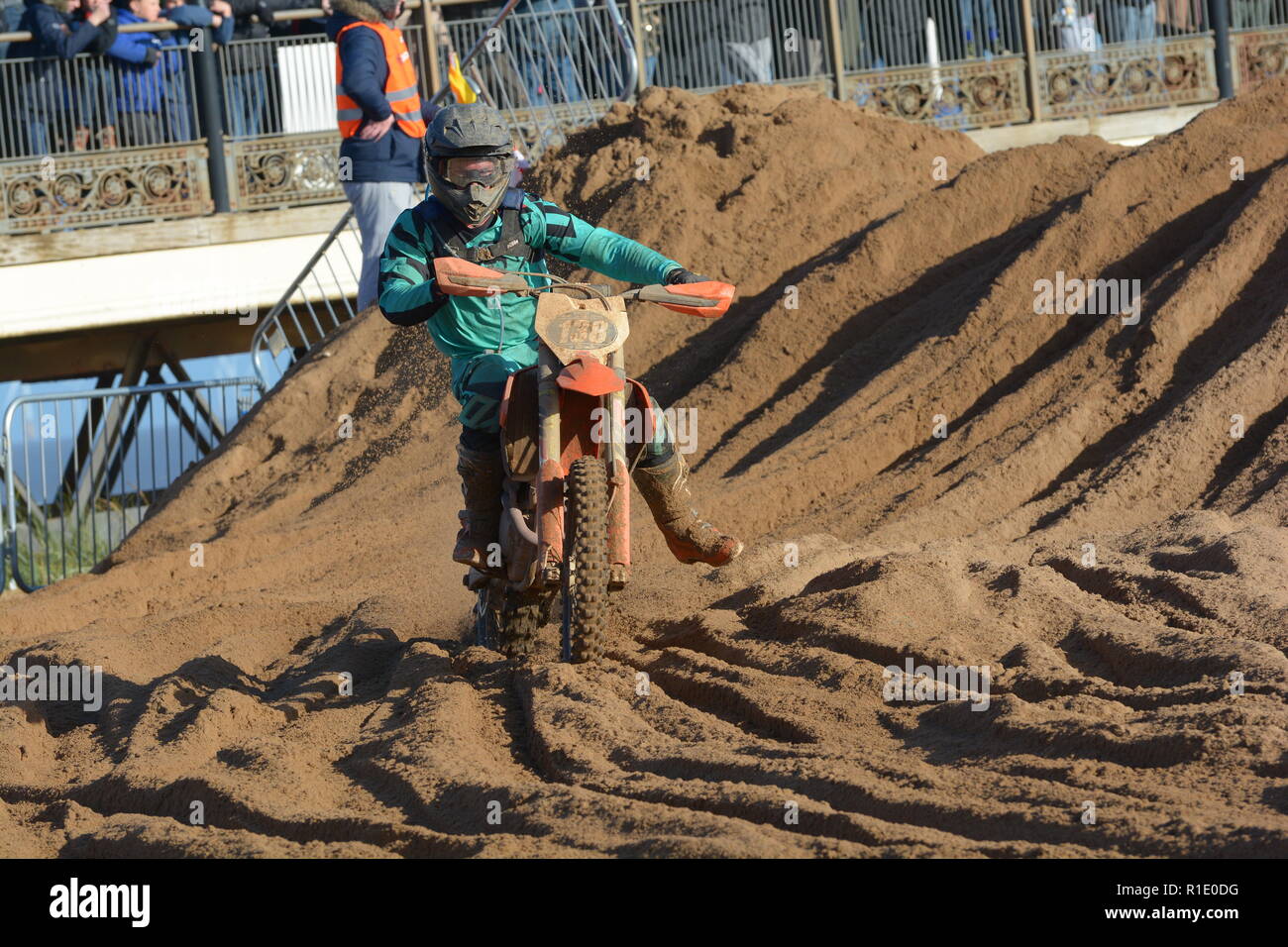Plage de Skegness race Les 10 et 11 novembre 2018. Enduro, Motocross, side-car et quad racing sur le sable Banque D'Images Plage de Skegness race Les 10 et 11 novembre 2018. Enduro, Motocross, side-car et quad racing sur le sable Banque D'Images
