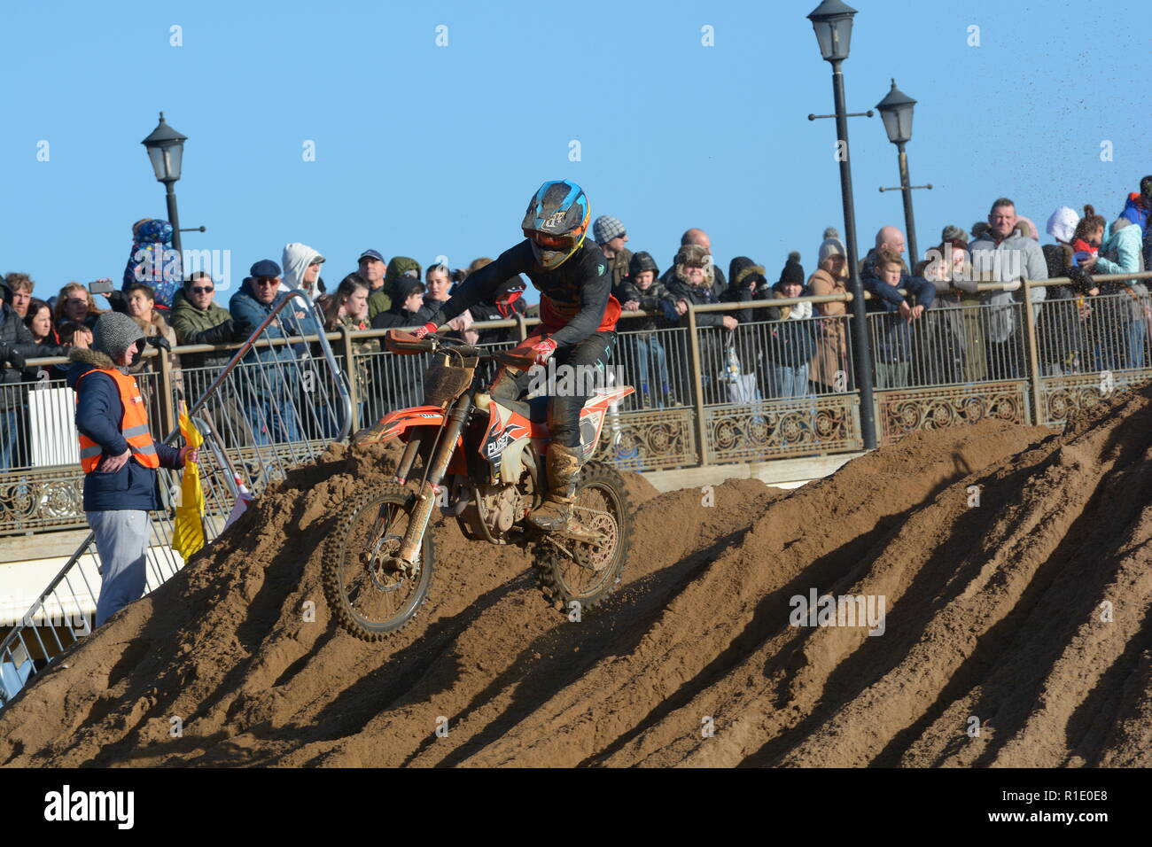 Plage de Skegness race Les 10 et 11 novembre 2018. Enduro, Motocross, side-car et quad racing sur le sable Banque D'Images Plage de Skegness race Les 10 et 11 novembre 2018. Enduro, Motocross, side-car et quad racing sur le sable Banque D'Images
