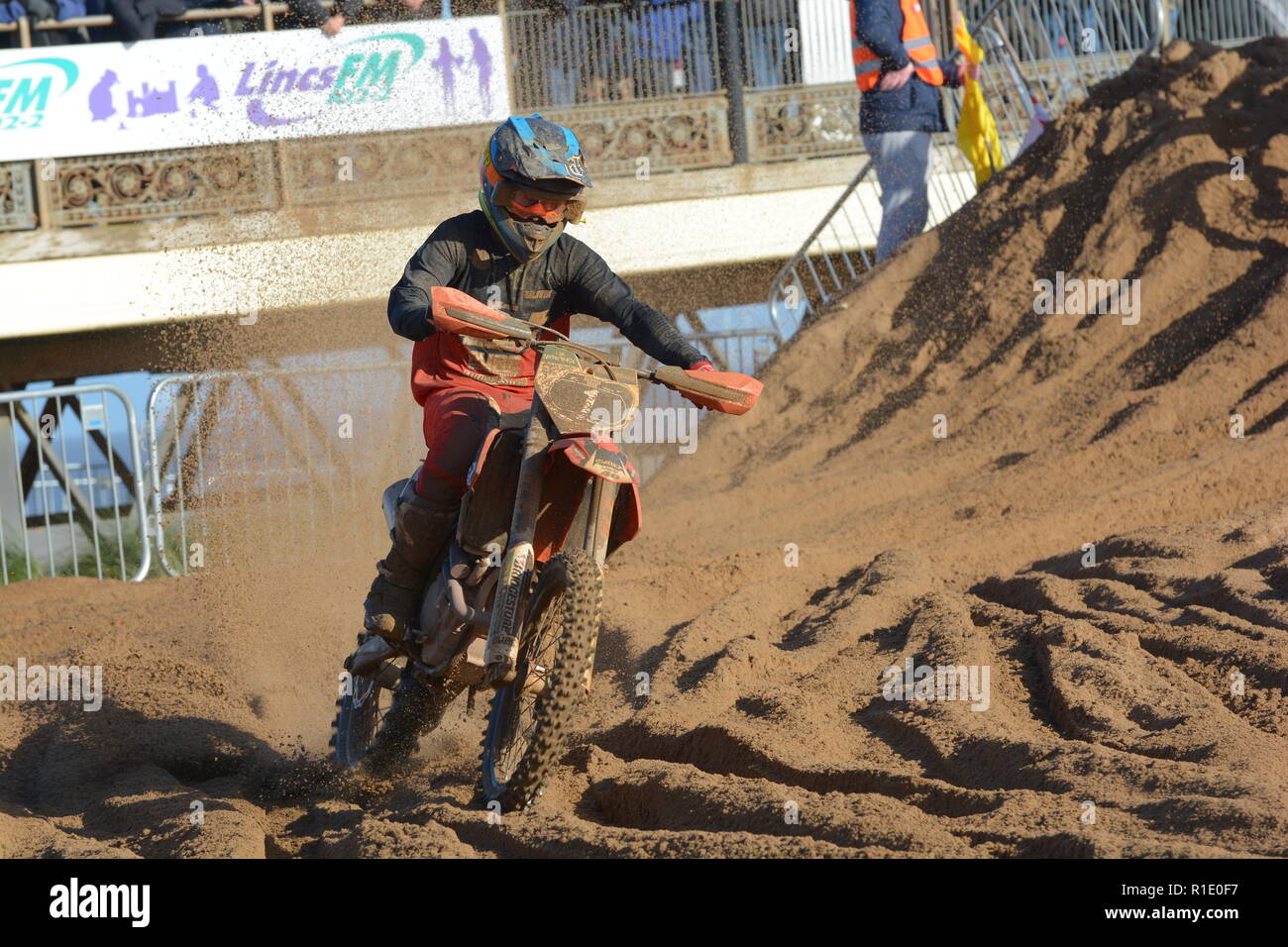 Plage de Skegness race Les 10 et 11 novembre 2018. Enduro, Motocross, side-car et quad racing sur le sable Banque D'Images Plage de Skegness race Les 10 et 11 novembre 2018. Enduro, Motocross, side-car et quad racing sur le sable Banque D'Images