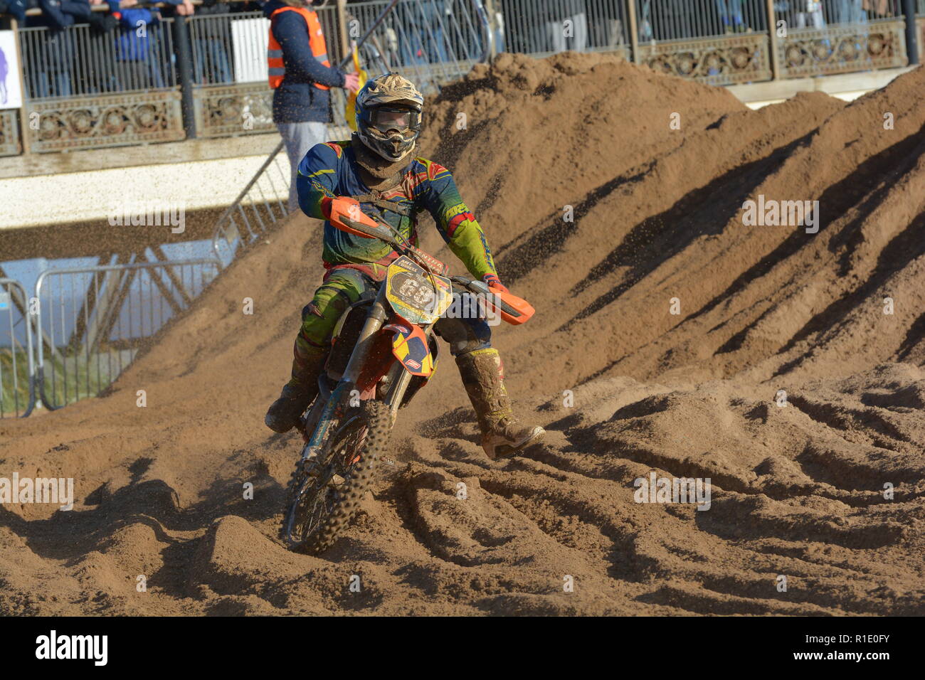 Plage de Skegness race Les 10 et 11 novembre 2018. Enduro, Motocross, side-car et quad racing sur le sable Banque D'Images Plage de Skegness race Les 10 et 11 novembre 2018. Enduro, Motocross, side-car et quad racing sur le sable Banque D'Images