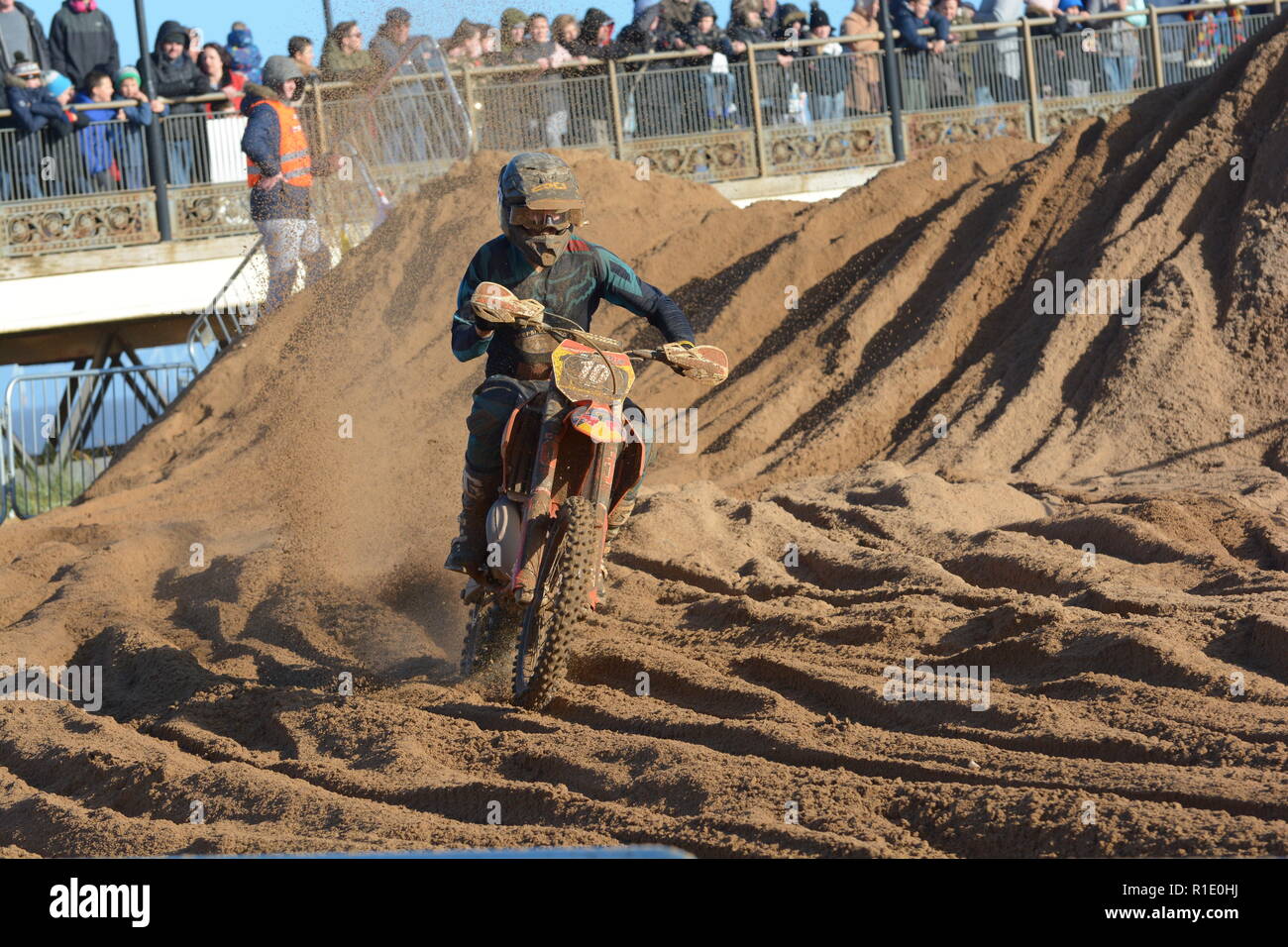 Plage de Skegness race Les 10 et 11 novembre 2018. Enduro, Motocross, side-car et quad racing sur le sable Banque D'Images Plage de Skegness race Les 10 et 11 novembre 2018. Enduro, Motocross, side-car et quad racing sur le sable Banque D'Images