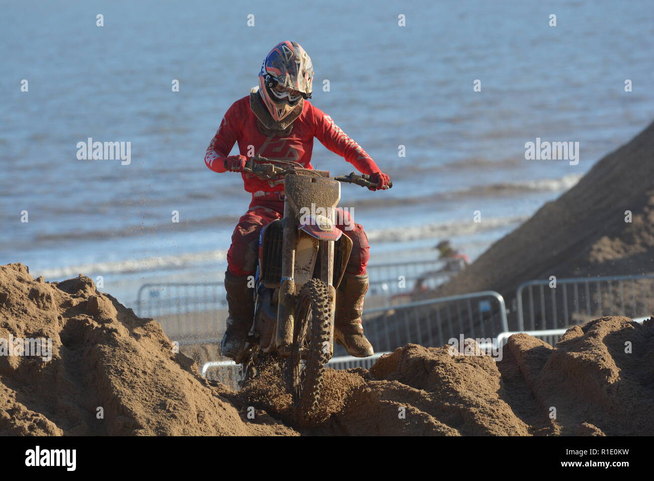 Plage de Skegness race Les 10 et 11 novembre 2018. Enduro, Motocross, side-car et quad racing sur le sable Banque D'Images Plage de Skegness race Les 10 et 11 novembre 2018. Enduro, Motocross, side-car et quad racing sur le sable Banque D'Images