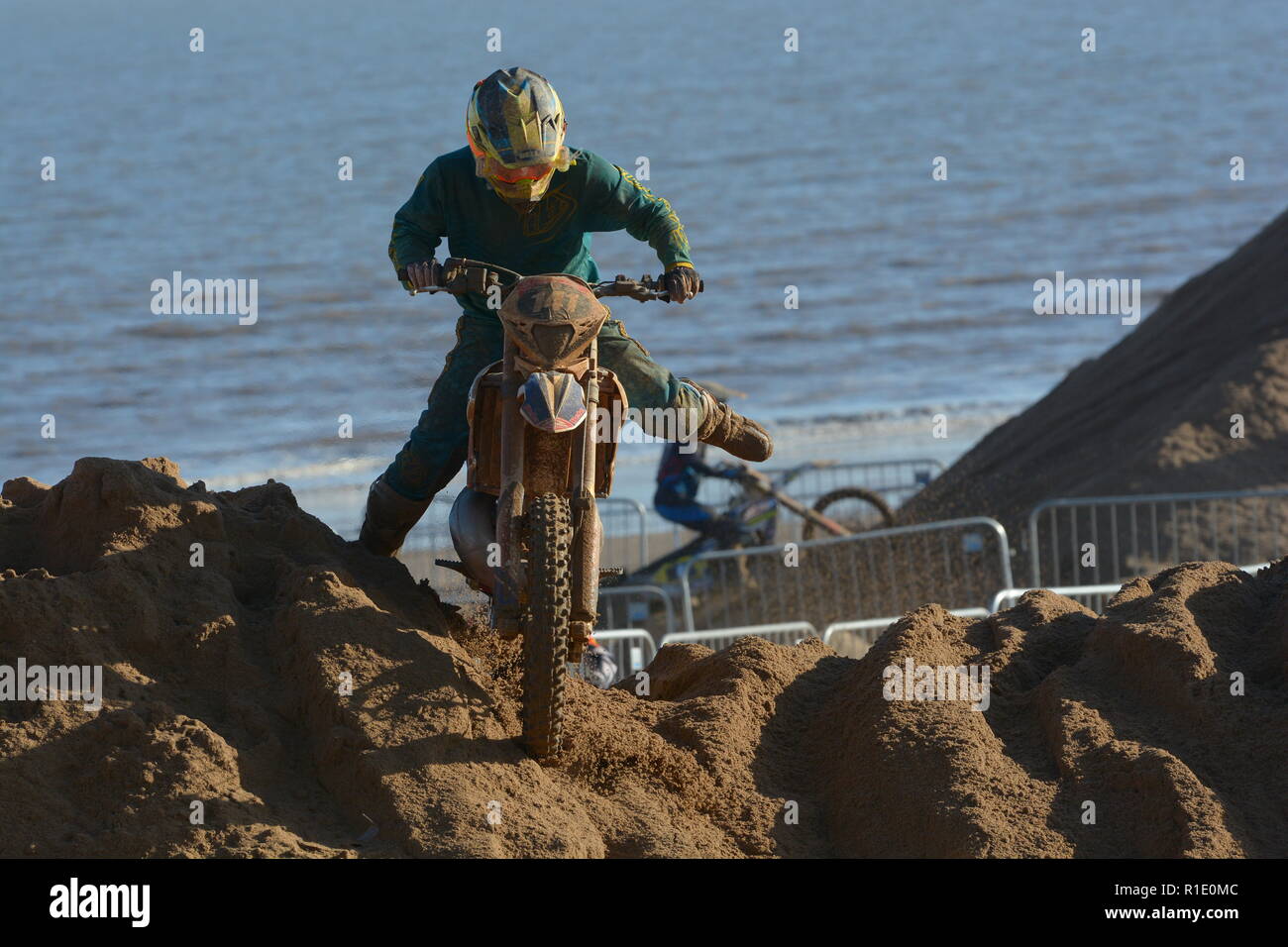 Plage de Skegness race Les 10 et 11 novembre 2018. Enduro, Motocross, side-car et quad racing sur le sable Banque D'Images Plage de Skegness race Les 10 et 11 novembre 2018. Enduro, Motocross, side-car et quad racing sur le sable Banque D'Images