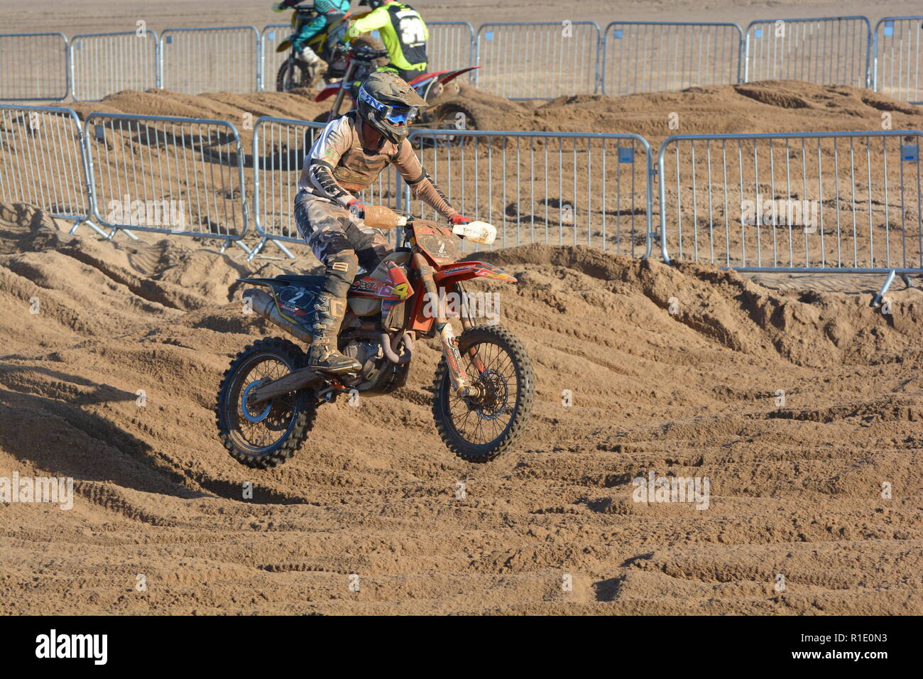 Plage de Skegness race Les 10 et 11 novembre 2018. Enduro, Motocross, side-car et quad racing sur le sable Banque D'Images Plage de Skegness race Les 10 et 11 novembre 2018. Enduro, Motocross, side-car et quad racing sur le sable Banque D'Images