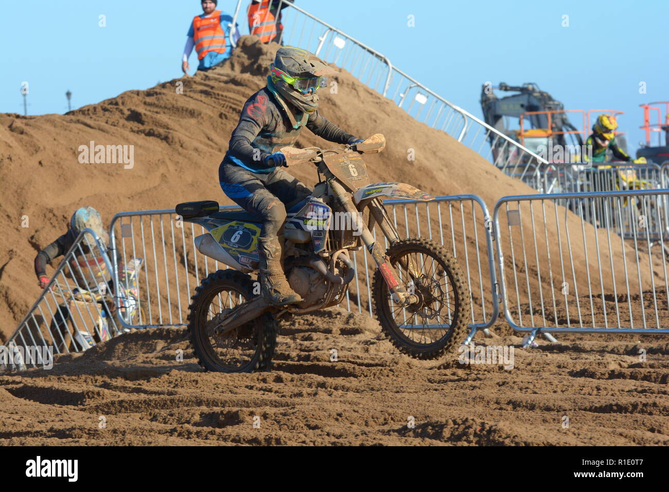 Plage de Skegness race Les 10 et 11 novembre 2018. Enduro, Motocross, side-car et quad racing sur le sable Banque D'Images Plage de Skegness race Les 10 et 11 novembre 2018. Enduro, Motocross, side-car et quad racing sur le sable Banque D'Images