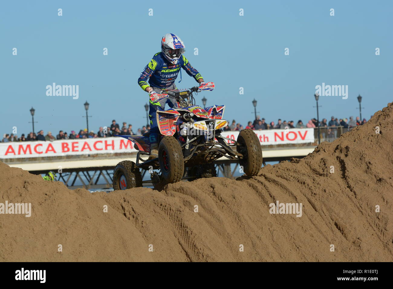 Plage de Skegness race Les 10 et 11 novembre 2018. Enduro, Motocross, side-car et quad racing sur le sable Banque D'Images Plage de Skegness race Les 10 et 11 novembre 2018. Enduro, Motocross, side-car et quad racing sur le sable Banque D'Images