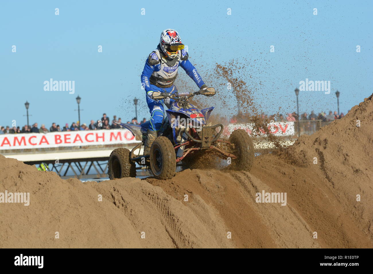 Plage de Skegness race Les 10 et 11 novembre 2018. Enduro, Motocross, side-car et quad racing sur le sable Banque D'Images Plage de Skegness race Les 10 et 11 novembre 2018. Enduro, Motocross, side-car et quad racing sur le sable Banque D'Images