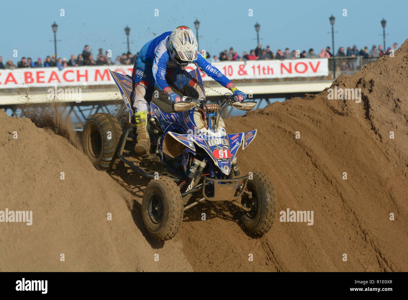 Plage de Skegness race Les 10 et 11 novembre 2018. Enduro, Motocross, side-car et quad racing sur le sable Banque D'Images Plage de Skegness race Les 10 et 11 novembre 2018. Enduro, Motocross, side-car et quad racing sur le sable Banque D'Images