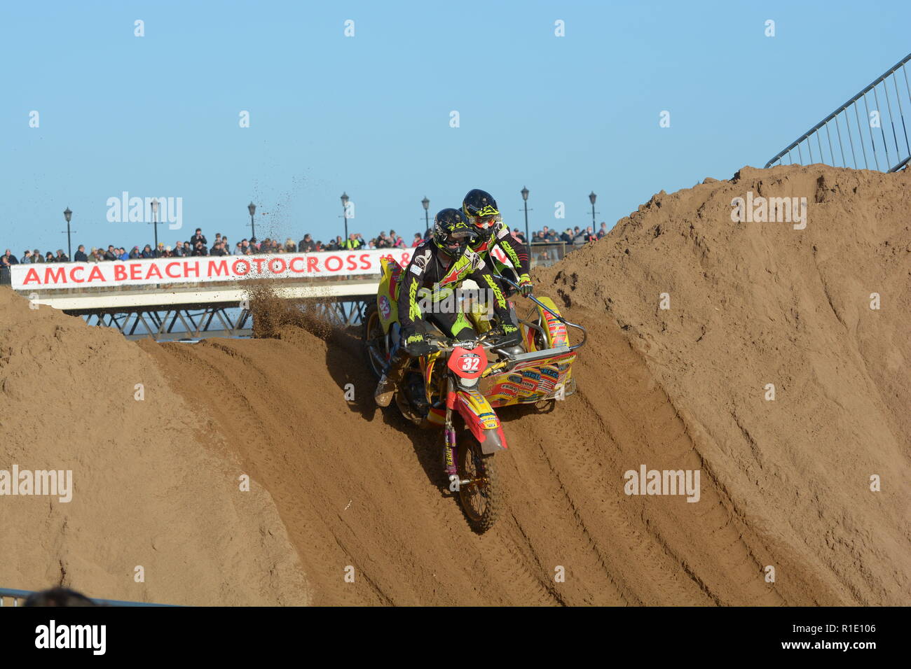 Plage de Skegness race Les 10 et 11 novembre 2018. Enduro, Motocross, side-car et quad racing sur le sable Banque D'Images Plage de Skegness race Les 10 et 11 novembre 2018. Enduro, Motocross, side-car et quad racing sur le sable Banque D'Images