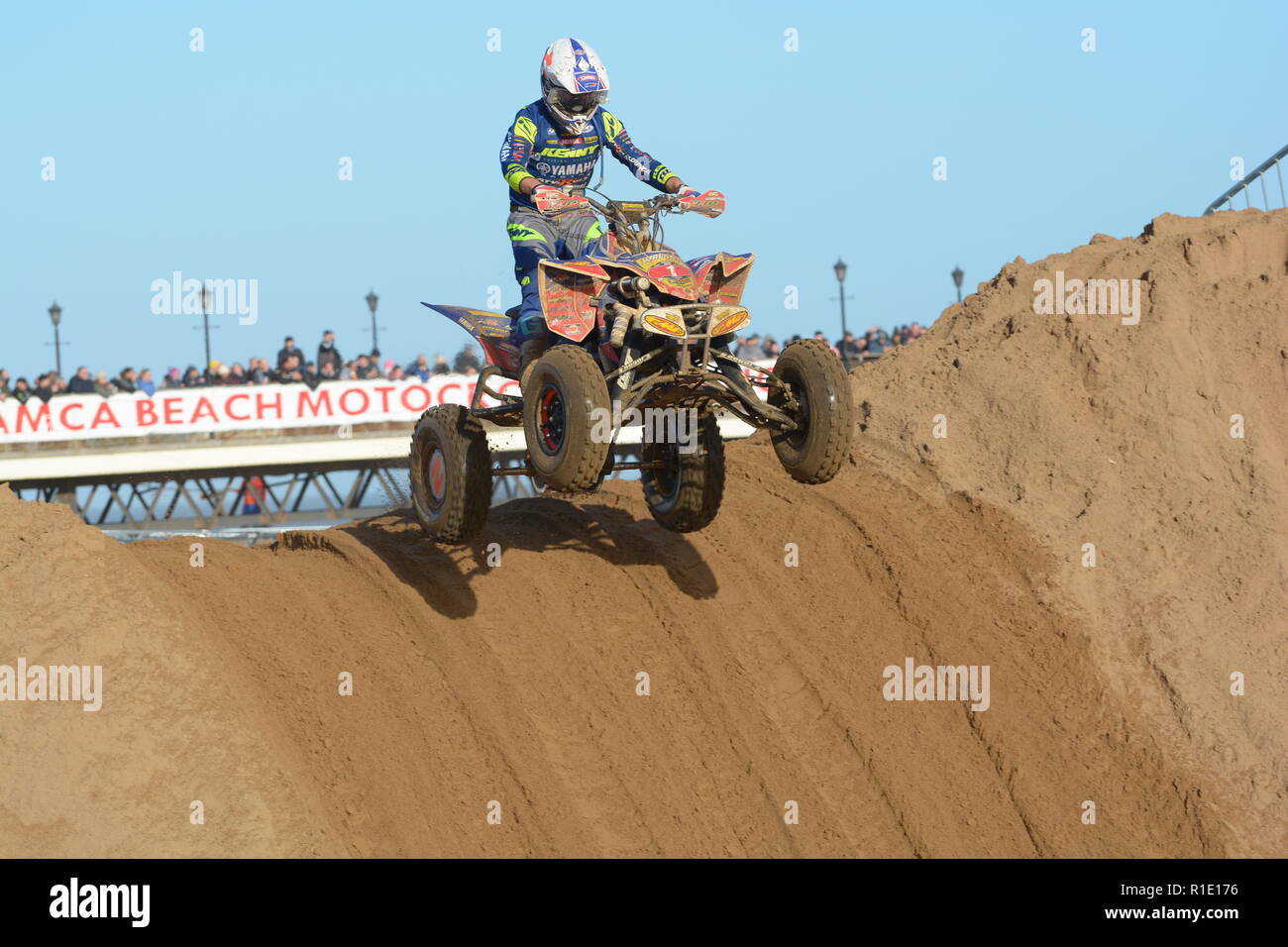 Plage de Skegness race Les 10 et 11 novembre 2018. Enduro, Motocross, side-car et quad racing sur le sable Banque D'Images Plage de Skegness race Les 10 et 11 novembre 2018. Enduro, Motocross, side-car et quad racing sur le sable Banque D'Images