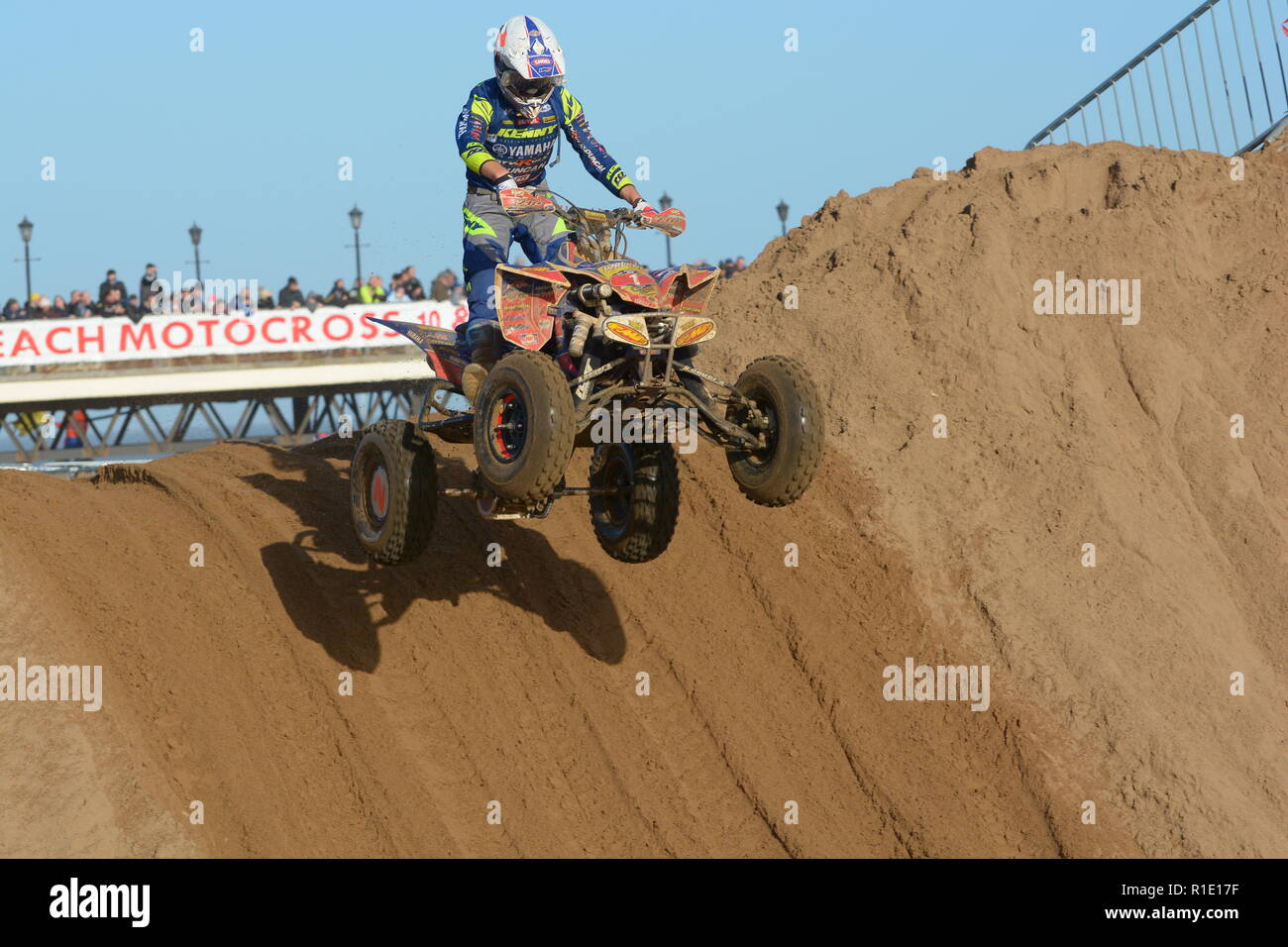 Plage de Skegness race Les 10 et 11 novembre 2018. Enduro, Motocross, side-car et quad racing sur le sable Banque D'Images Plage de Skegness race Les 10 et 11 novembre 2018. Enduro, Motocross, side-car et quad racing sur le sable Banque D'Images