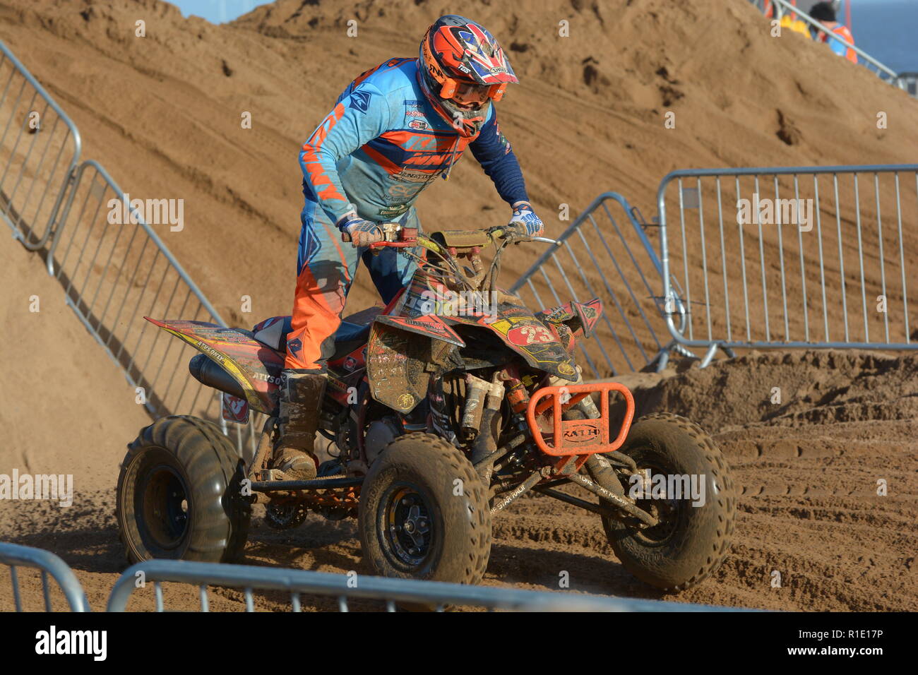 Plage de Skegness race Les 10 et 11 novembre 2018. Enduro, Motocross, side-car et quad racing sur le sable Banque D'Images Plage de Skegness race Les 10 et 11 novembre 2018. Enduro, Motocross, side-car et quad racing sur le sable Banque D'Images