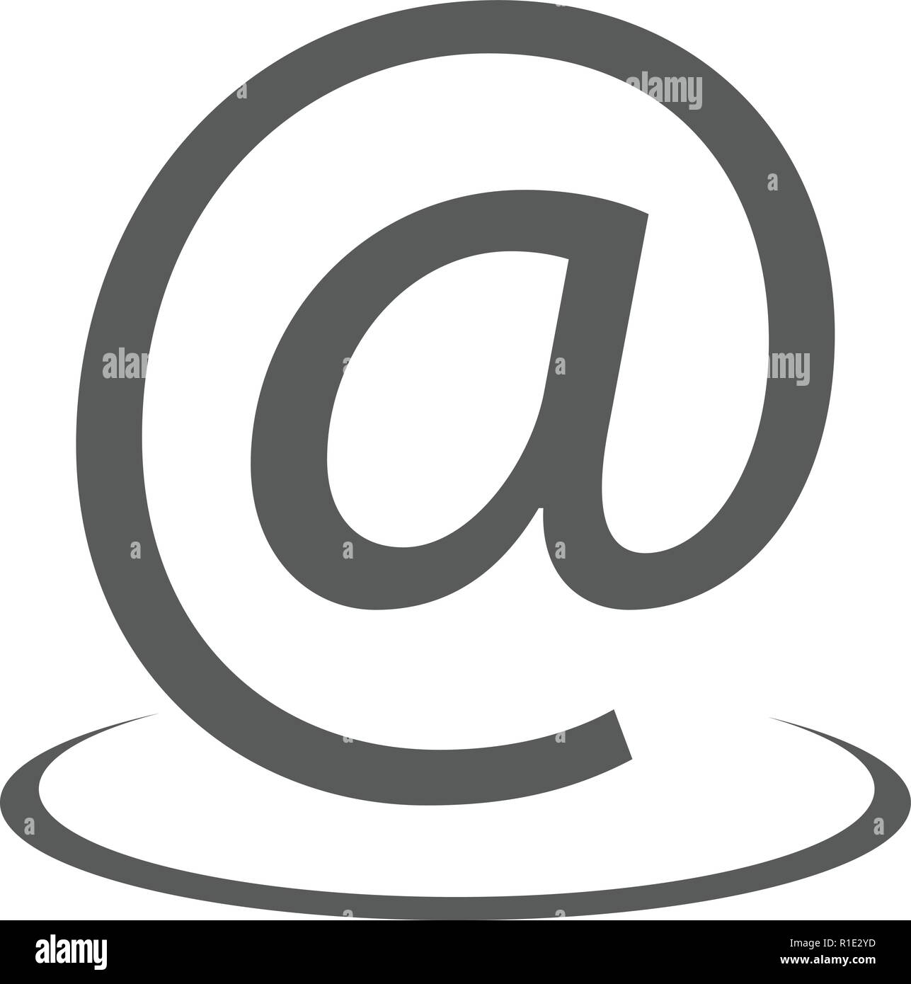 Adresse e-mail icône. Vector illustration simple de l'icône de l'adresse e-mail isolé sur fond blanc Illustration de Vecteur