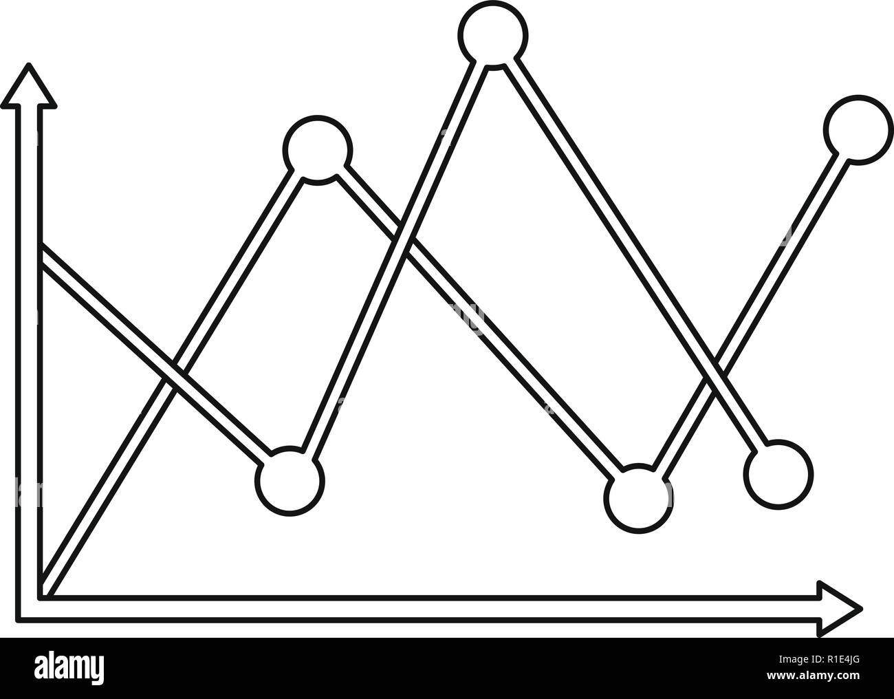 Schéma de la ligne de l'icône. Fine ligne de vecteur illustration ...
