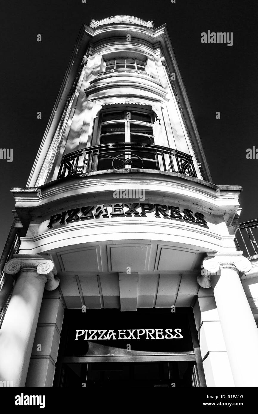 Pizza Express,Restaurant Italien, Leamington Spa, Angleterre, Royaume-Uni Banque D'Images
