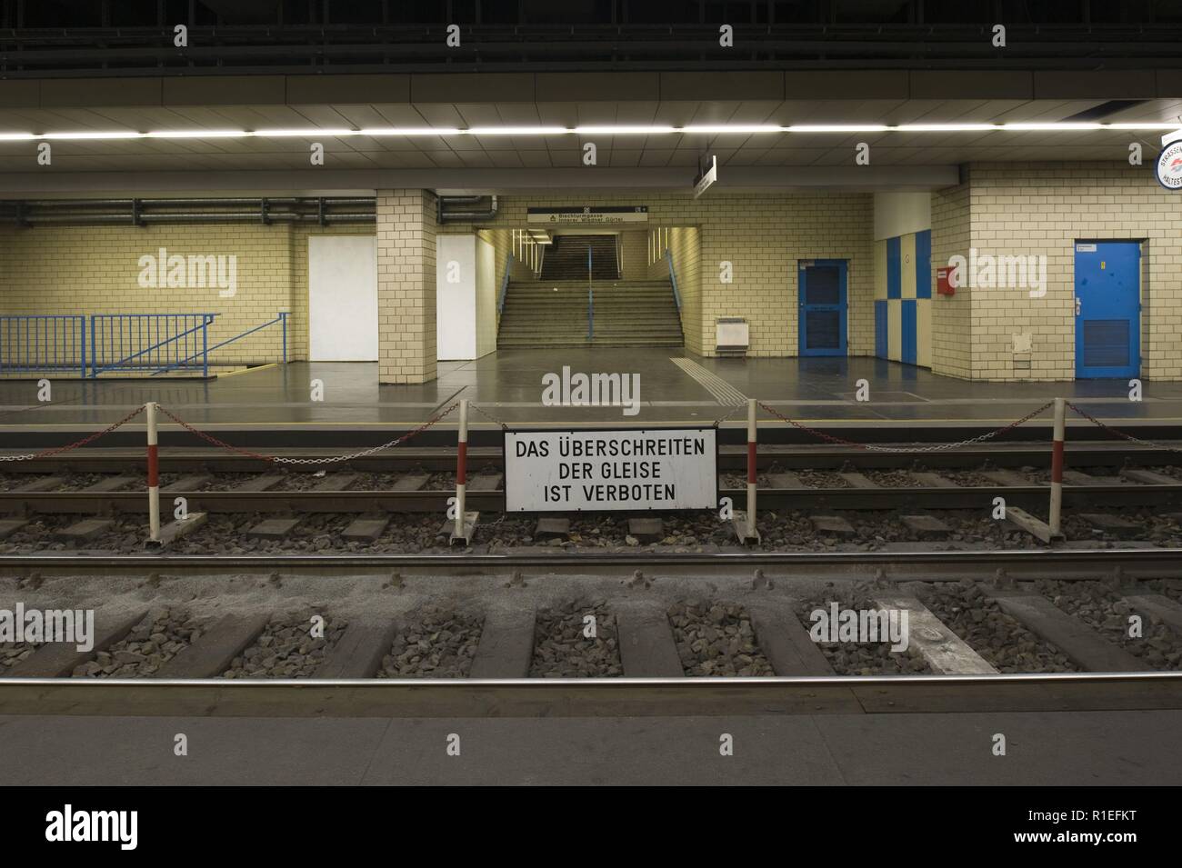 Wien, USTRAB Blechturmgasse Station - Vienne, prémétro bruxellois Banque D'Images