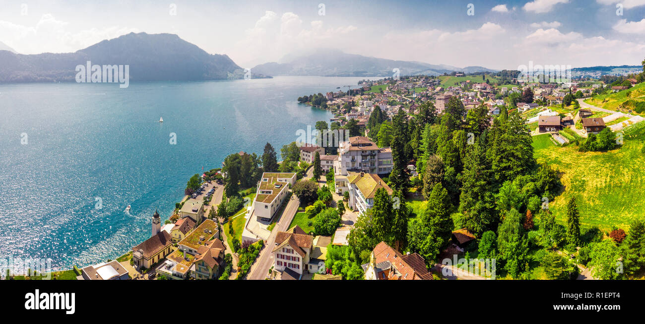 Weggis Village Du Lac Des Quatre Cantons Vierwaldstatersee