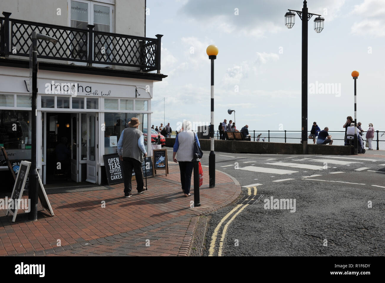 Le centre-ville de Sidmouth Banque D'Images