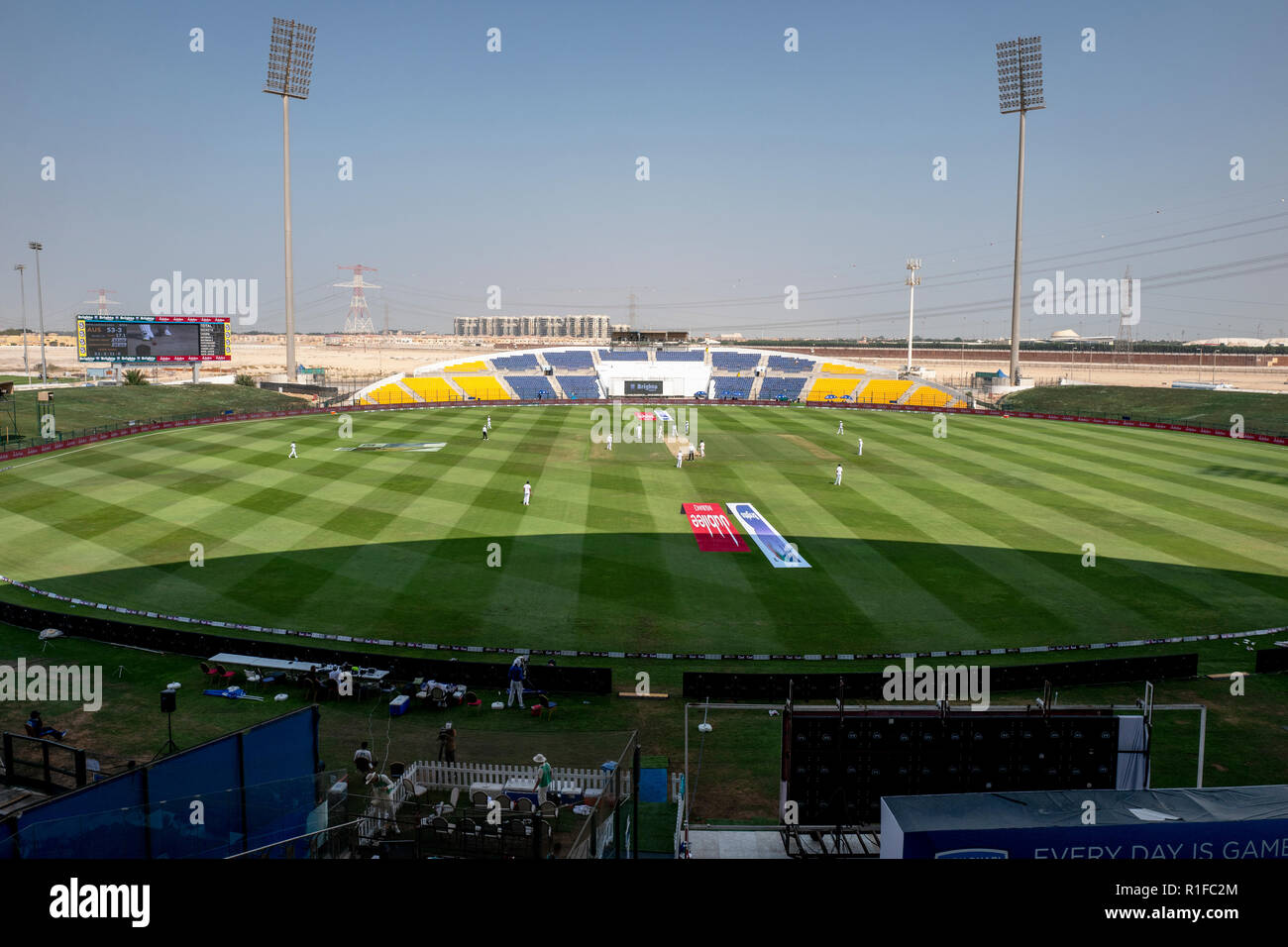 Stade de cricket de Sheikh Zayed, Abu Dhabi Banque D'Images