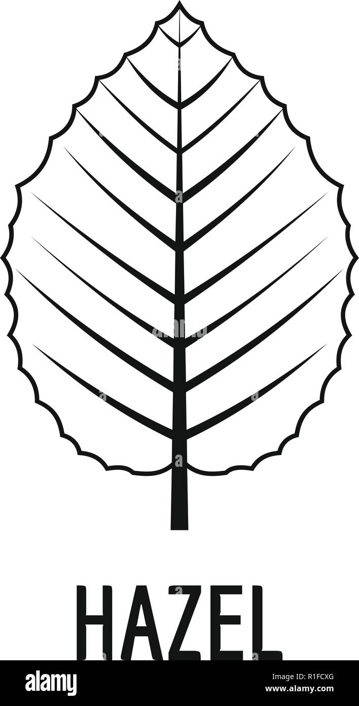 Feuille d'Hazel icône. Simple illustration de hazel leaf vector icon for web Illustration de Vecteur