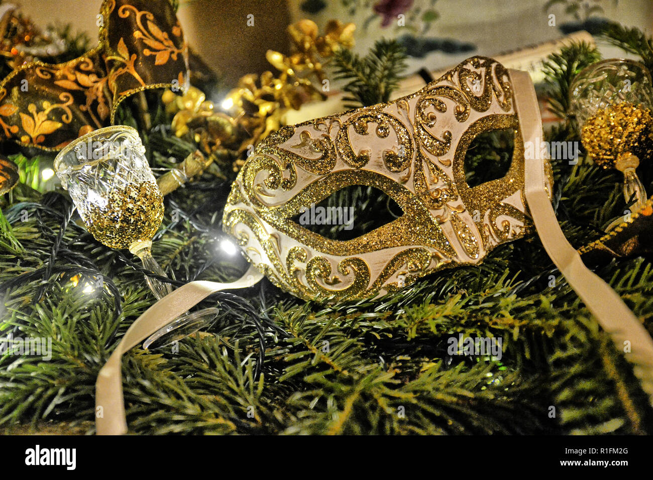 Sète, France. 11 Nov, 2018. Waddesdon Manor Décorées pour Noël 2018. Thème du Carnaval de Noël. 10 novembre au 2 janvier 2019 Crédit : Susie Kearley/Alamy Live News Banque D'Images