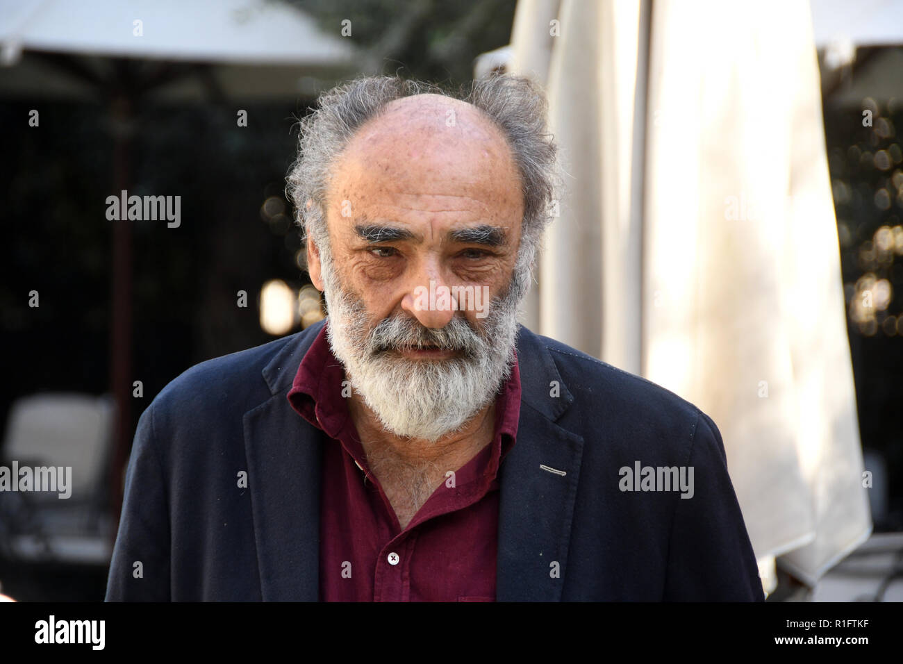 Rome Italie 12 Nov 2018 - Palais de l'hôtel Dama - film de présentation COSA FAI UNE CAPOODANNO ? Alessandro Haber dans le rôle de Romano : Crédit Crédit : Giuseppe Giuseppe Andidero Andidero/Alamy Live News Banque D'Images