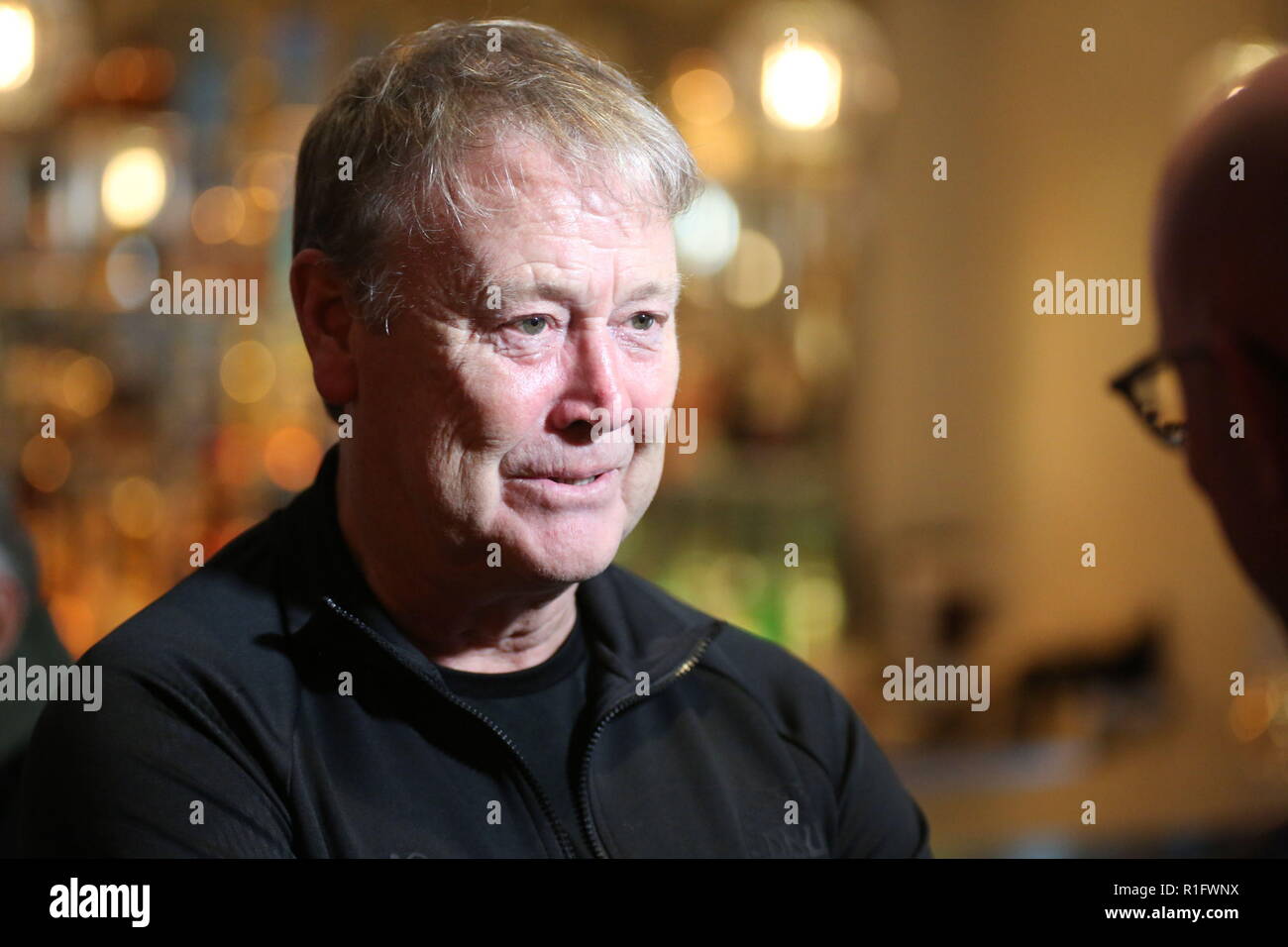 Newport, Pays de Galles, Royaume-Uni. 12 novembre, 2018. Åge Hareide Fridtjof est un joueur de football manager depuis 2015 la gestion de l'équipe nationale de football danois. Interview d'avant match au Celtic Manor Resort près de Newport à venir des Nations face au Pays de Galles / Danemark au Cardiff City Stadium. Crédit : www.garethjohn.uk/Alamy Live News Banque D'Images