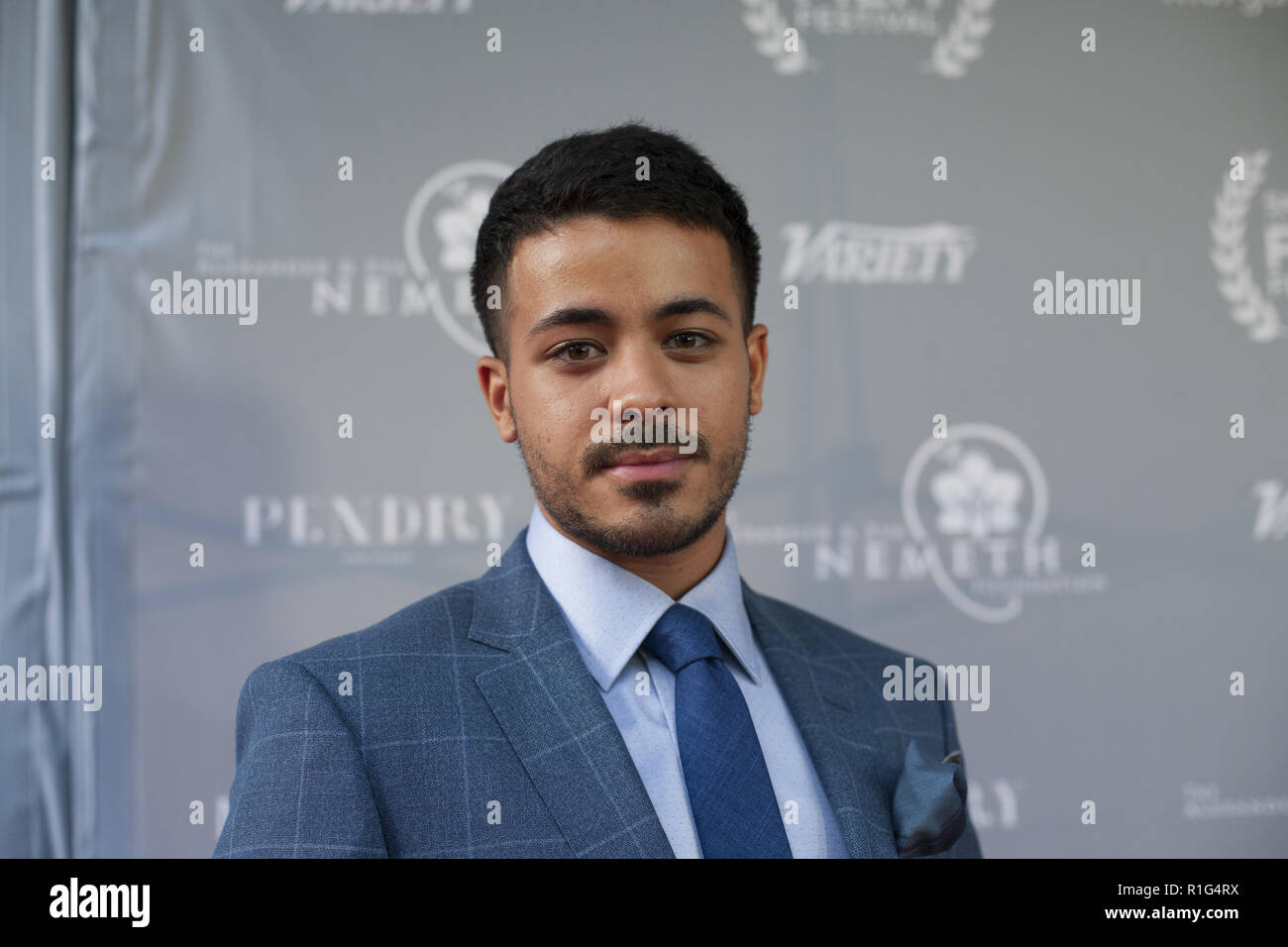 Festival International du Film de San Diego - Nuit des étoiles - Arrivées de gala mettant en vedette : Christian Navarro Où : San Diego, California, United States Quand : 11 Oct 2018 Crédit : Tony Forte/WENN Banque D'Images