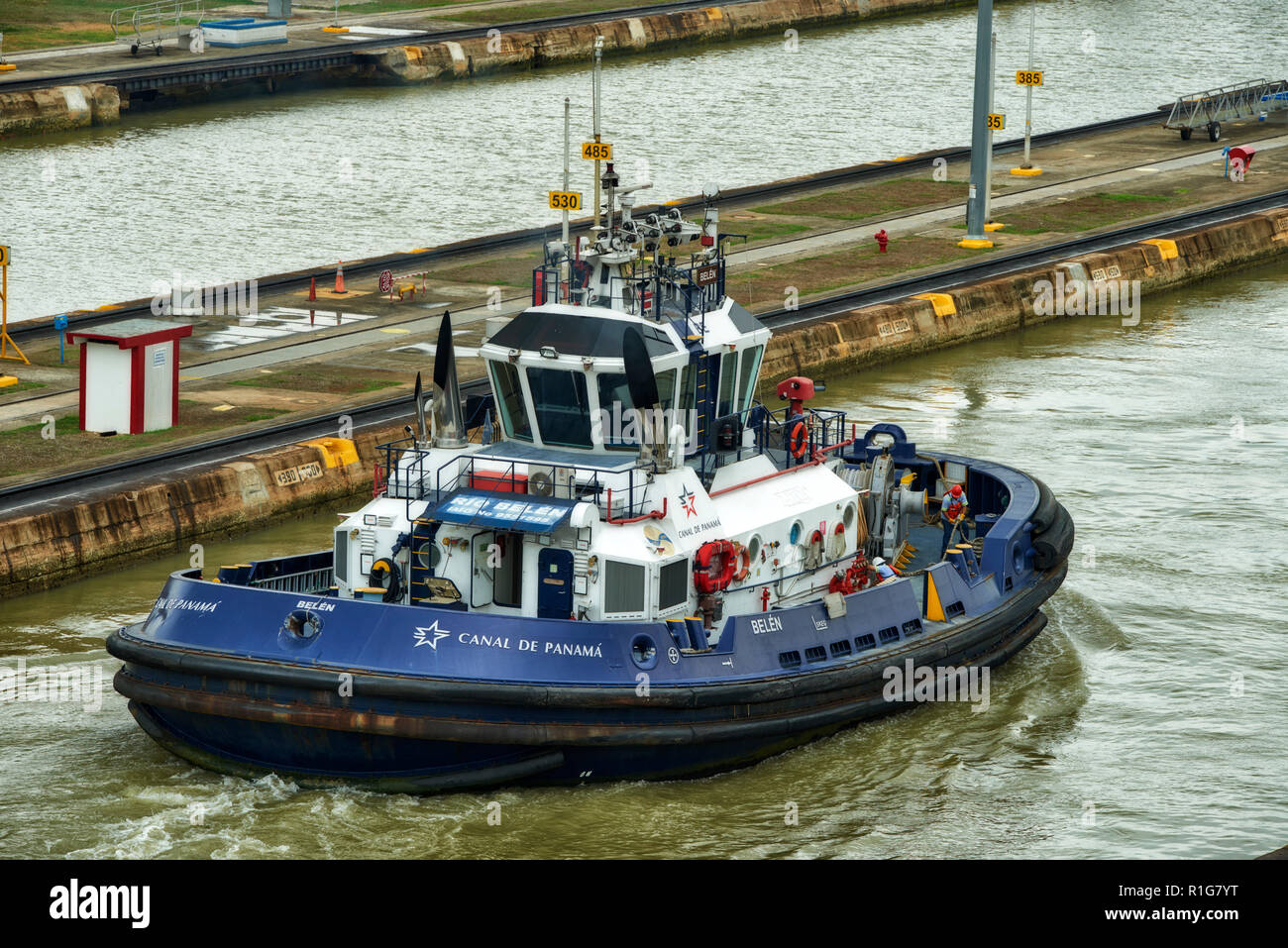 Canal de Panama, Panama, République de Panama, en Amérique centrale, l'Amérique Banque D'Images