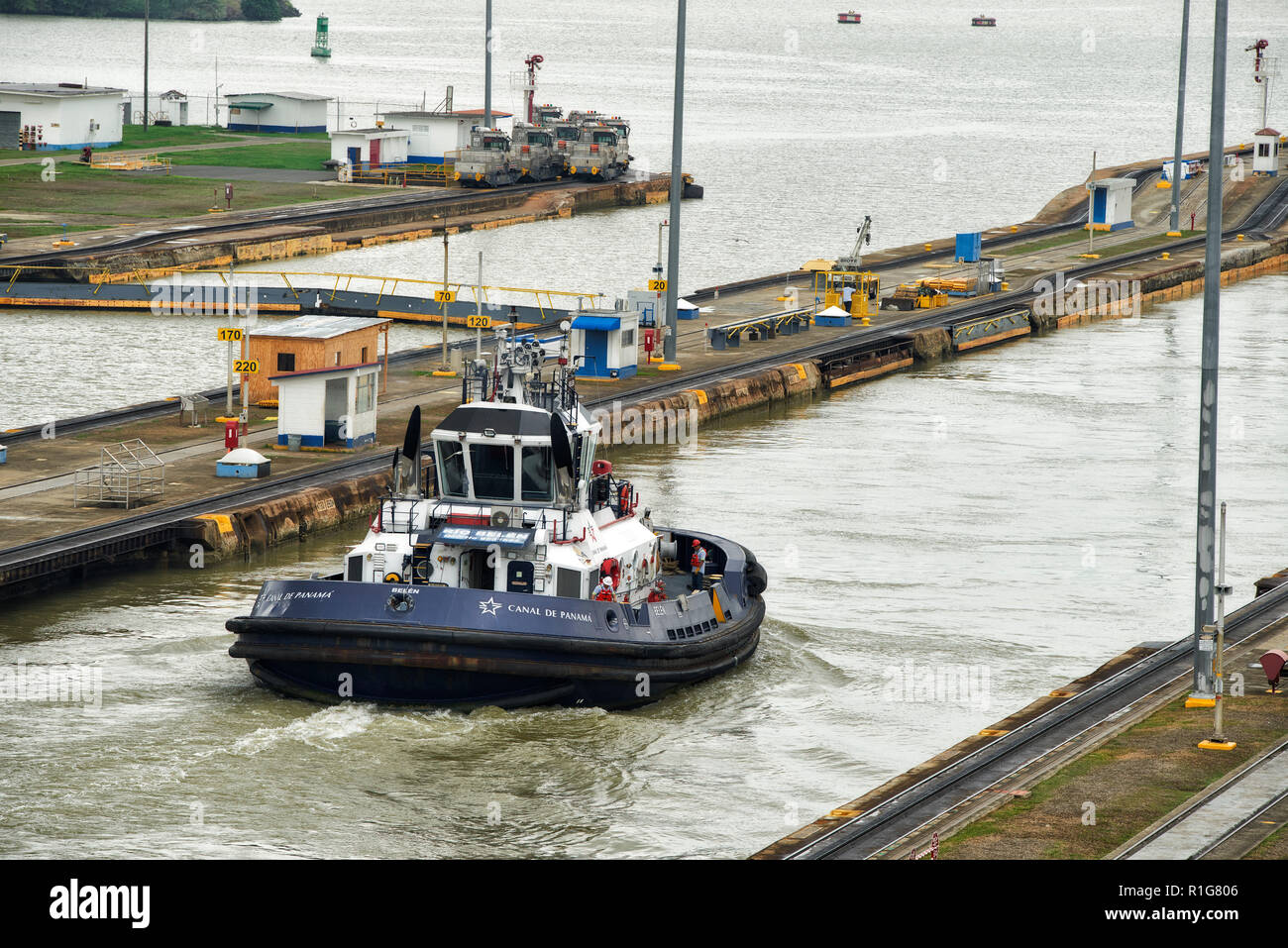 Canal de Panama, Panama, République de Panama, en Amérique centrale, l'Amérique Banque D'Images