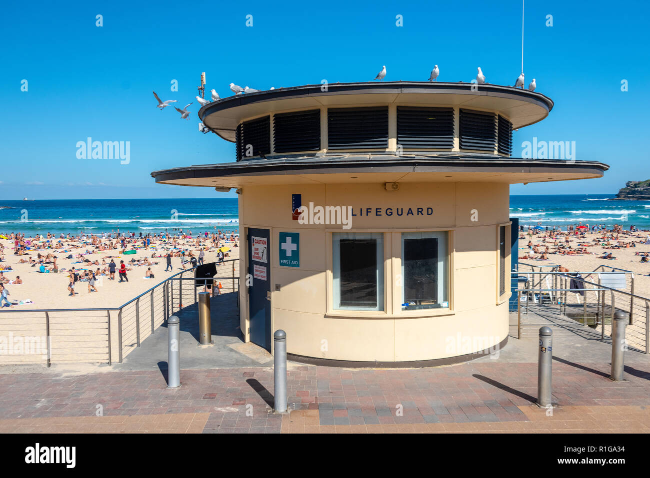 Lifeguard chambre à Bondi Beach Sydney Banque D'Images