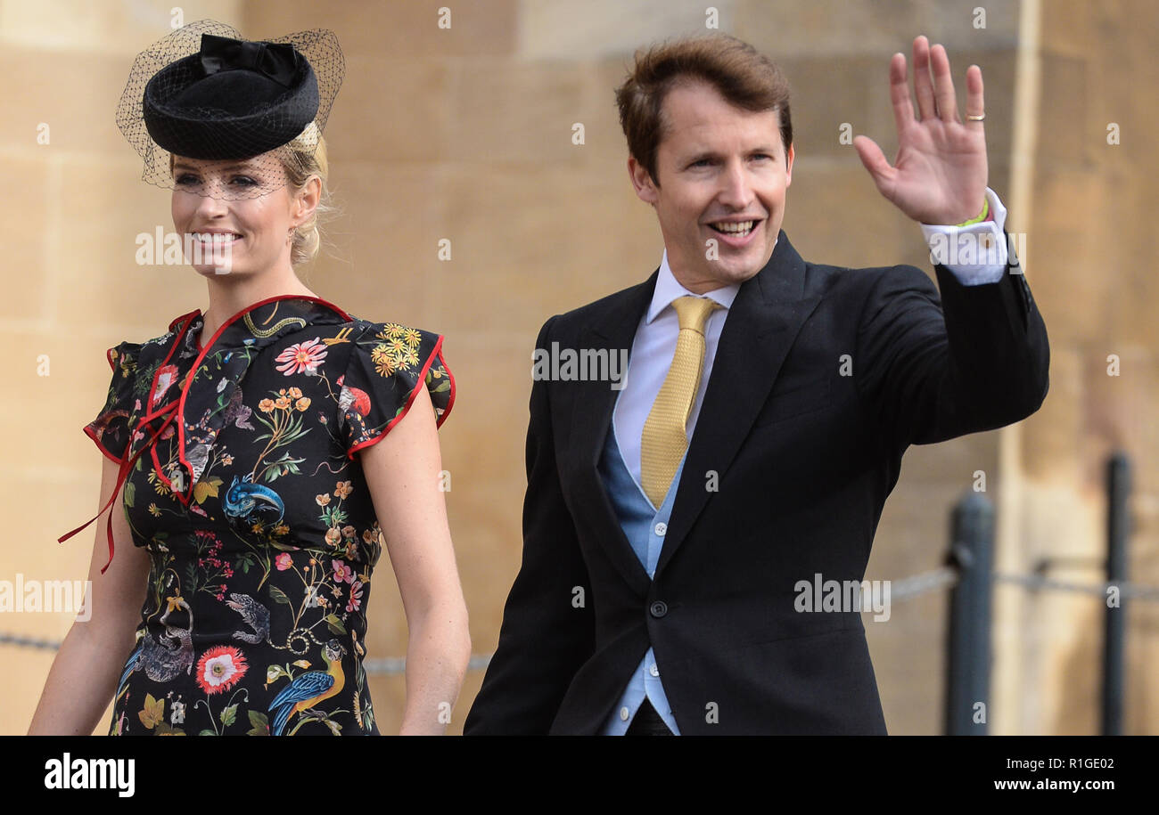 Le mariage de la princesse Eugenie d'York et Jack Brooksbank à Windsor avec : James Blunt, Sofia Wellesley Où : Windsor, Royaume-Uni Quand : 12 Oct 2018 Crédit : John Rainford/WENN Banque D'Images