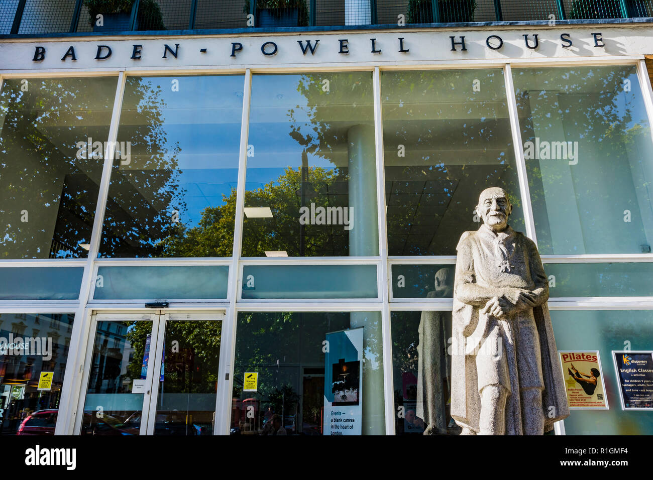 Baden-Powell House, familièrement connu sous le nom de B-P, est un Scouting hostel and conference center de South Kensington. Londres, Angleterre, Royaume-Uni Banque D'Images