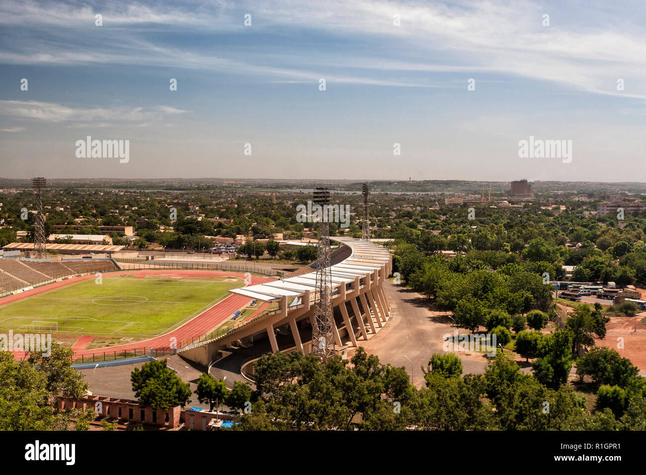 Stade Modibo Keita (Stade Modibo Kéïta de Bamako, Mali) Banque D'Images