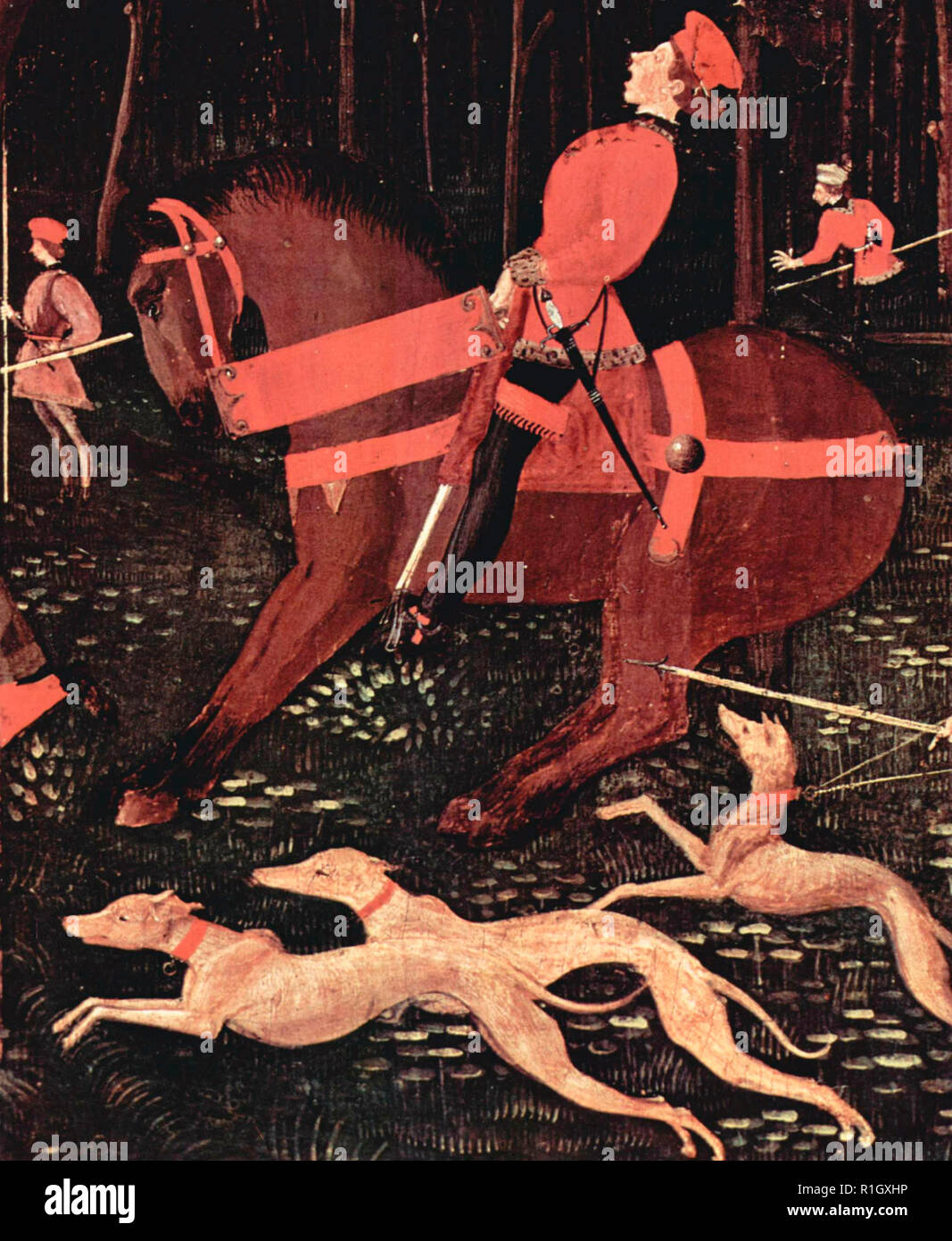 La chasse dans la forêt - Paolo Uccello, vers 1460 Banque D'Images