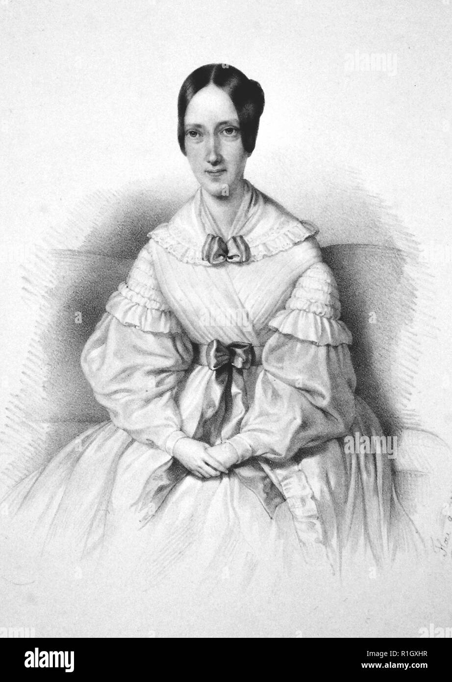 L'archiduchesse Maria Anna (1804-1858), fille non mariée de l'empereur François I - Franz Eybl, vers 1841 Banque D'Images