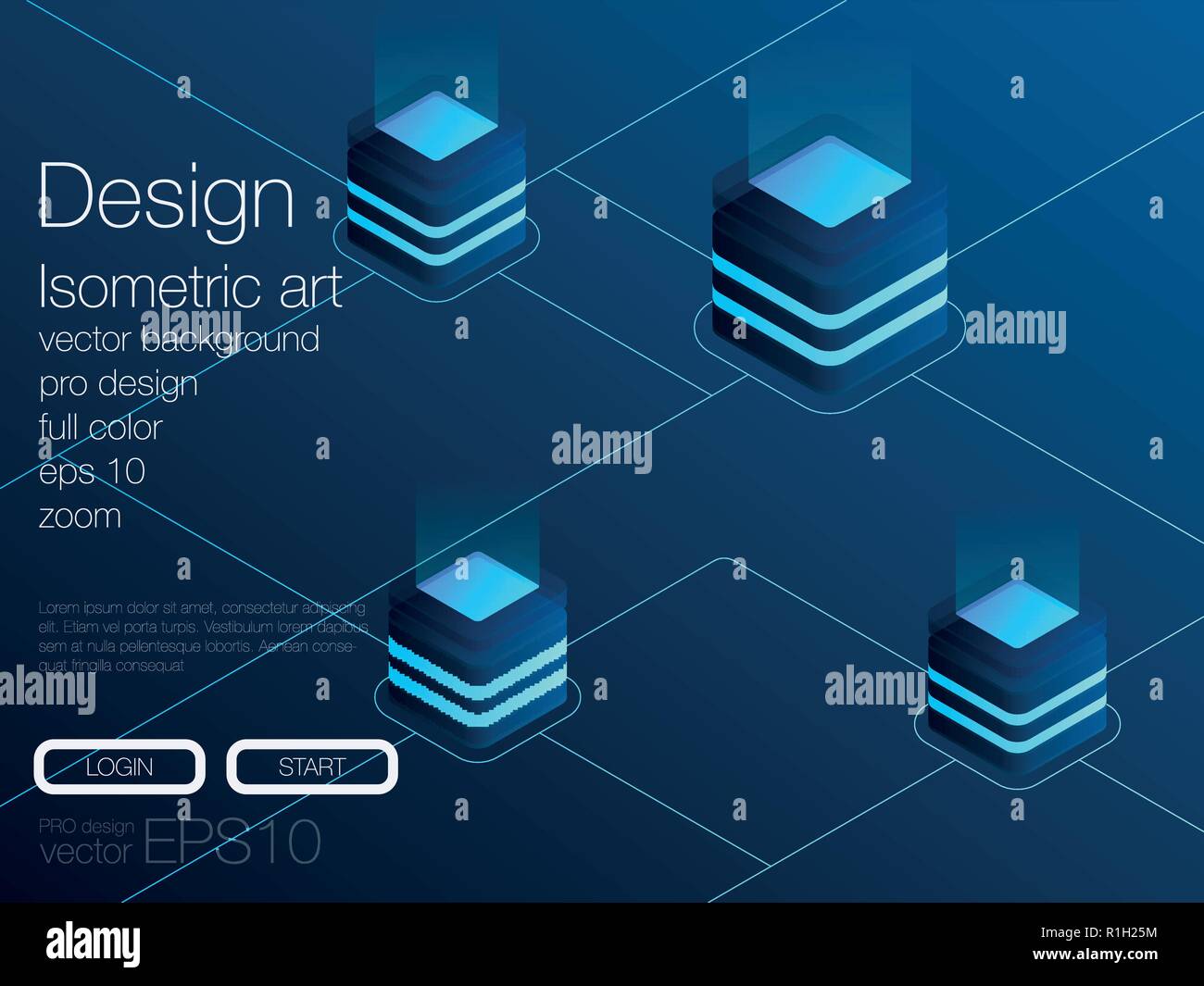 Modèle de tableau de bord de l'infographie avec un design moderne Illustration de Vecteur