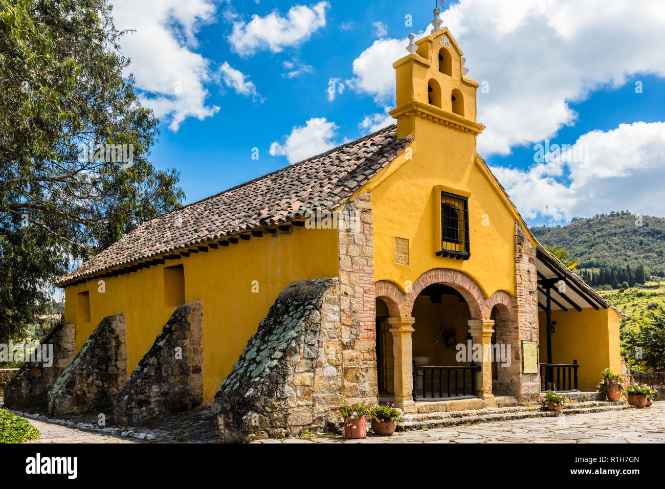 Paipa , Colombie - Février 14, 2017 : Hacienda Del Salitre hôtel de Paipa Boyaca Colombie en Amérique du Sud Banque D'Images