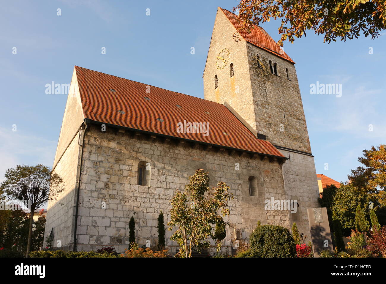 Die St. Andreas Kirche im Zentrum von Bad Gögging, commune française einem von Neustadt an der Donau im Altmühltal Banque D'Images
