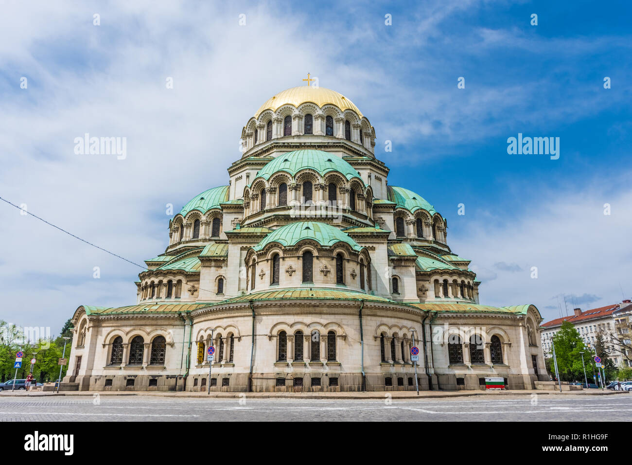 Cathédrale Orthodoxe Aleksander Nevsky, Sofia, Bulgarie Banque D'Images