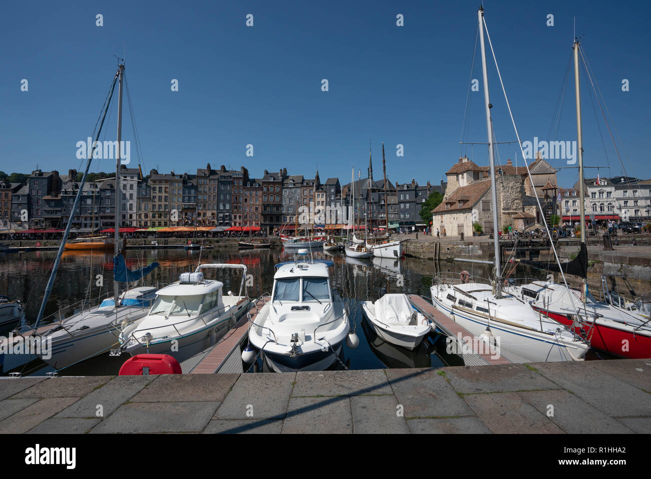 Sérigraphie Marine Honfleur Le Port Normandie - XXe Siècle, état Parfait, Origine France
