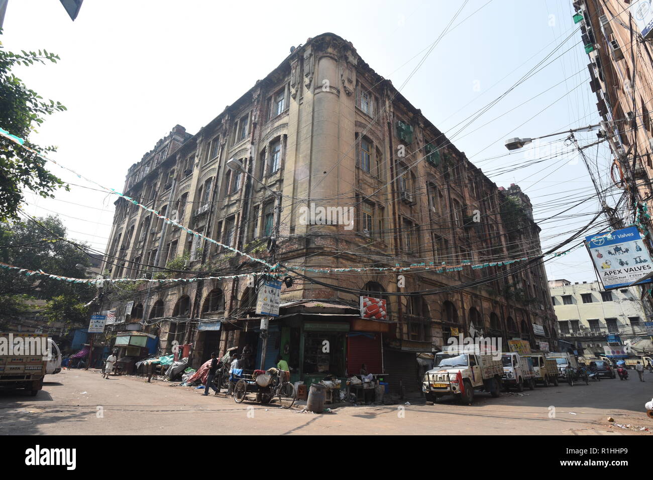 135, rue Canning, Burrabazar, Kolkata, Inde Banque D'Images
