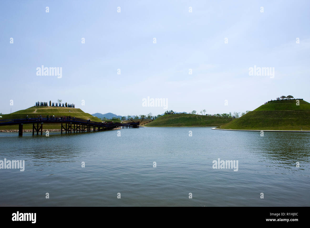 La baie de Suncheon Suncheon dans le jardin national-si, Jeollanam-do, Province de la Corée du Sud. Banque D'Images